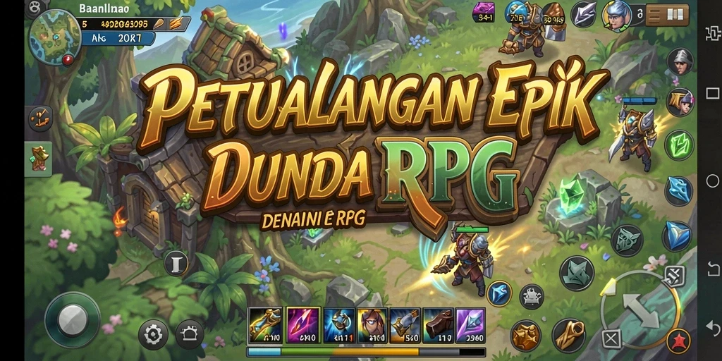 Tampilan aksi seru dalam gameplay RPG 5RT.