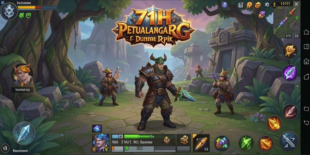 Tangkapan layar dari gameplay RPG yang mendebarkan di 71H.