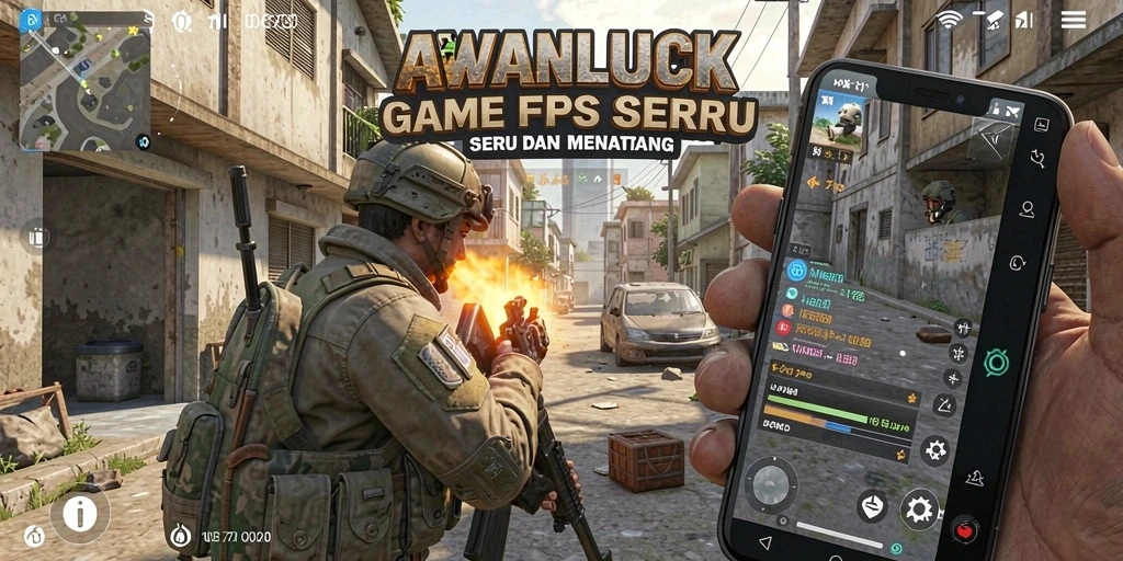 Gameplay menegangkan AWANLUCK dalam pertempuran FPS.