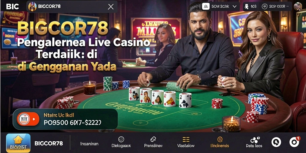 Tampilan gameplay Live Casino yang menarik dan interaktif.