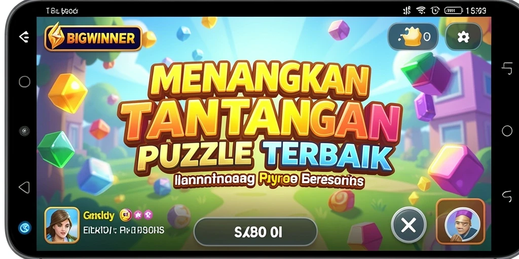 Tampilan gameplay BIGWINNER dengan berbagai teka-teki menarik.