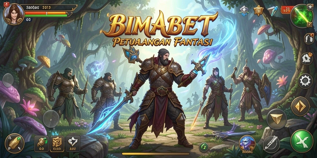 Tangkapan layar utama BIMABET menunjukkan aksi pertarungan menegangkan dalam RPG.