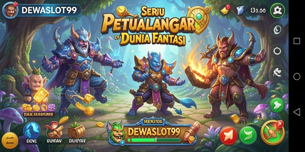 Tampilan permainan DEWASLOT99 yang menakjubkan dan penuh warna.