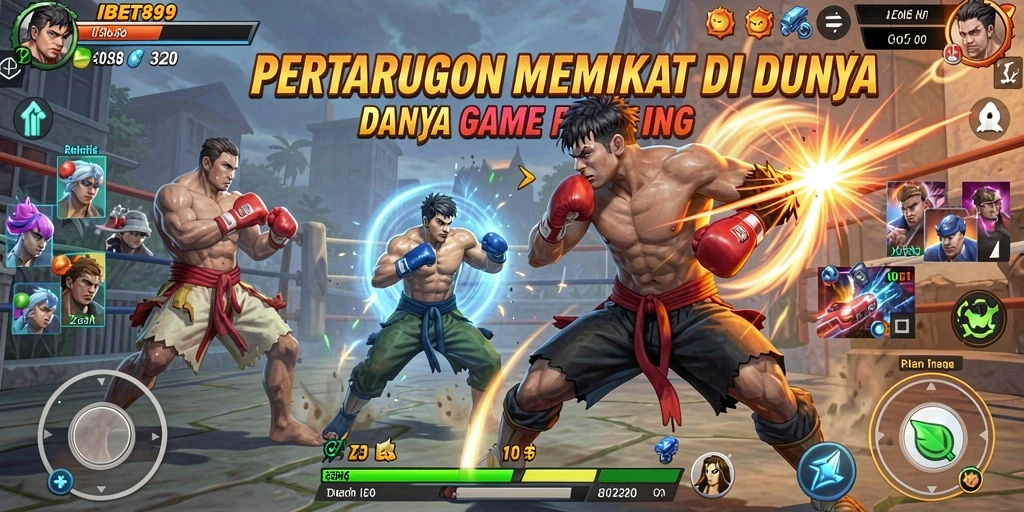 Screenshot gameplay IBET899 menampilkan pertarungan seru dan karakter beragam.