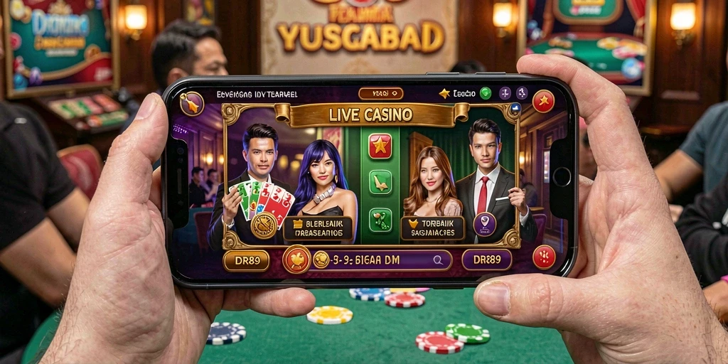 Gambaran gameplay Live Casino yang seru dan interaktif di IDR89.