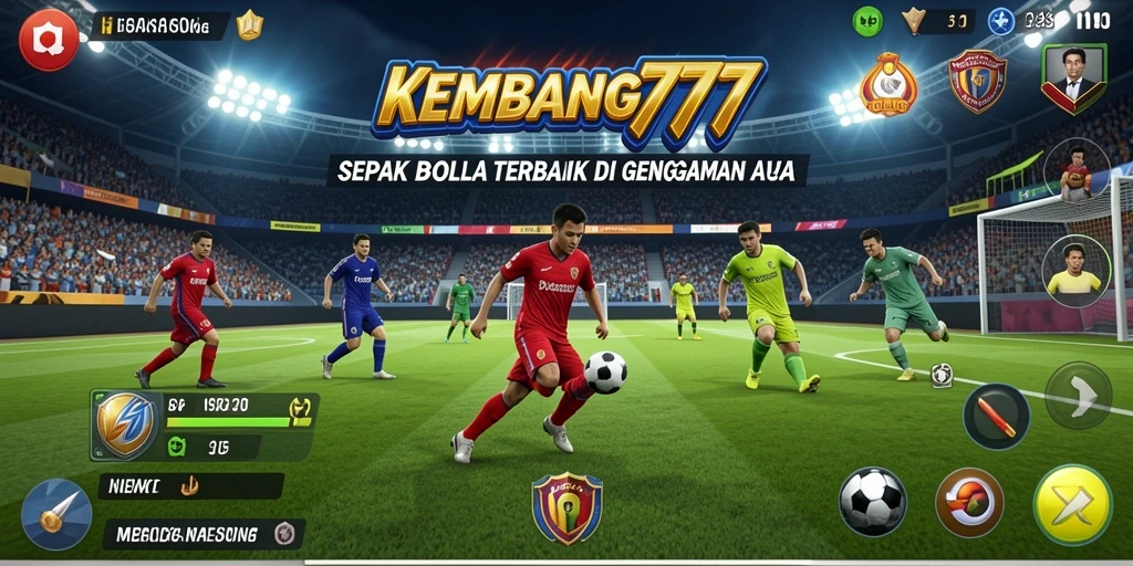 Tampilan gameplay KEMBANG777 yang menegangkan saat pertandingan sepak bola.