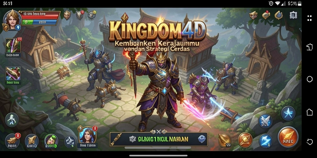 Tampilan gameplay <strong>KINGDOM4D</strong> yang menarik dan penuh strategi.