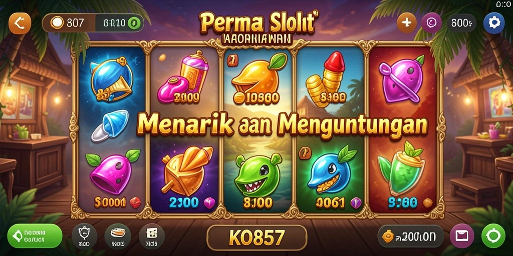 Tampilan gameplay seru dan mengasyikkan dari KO857 saat bermain Slot.