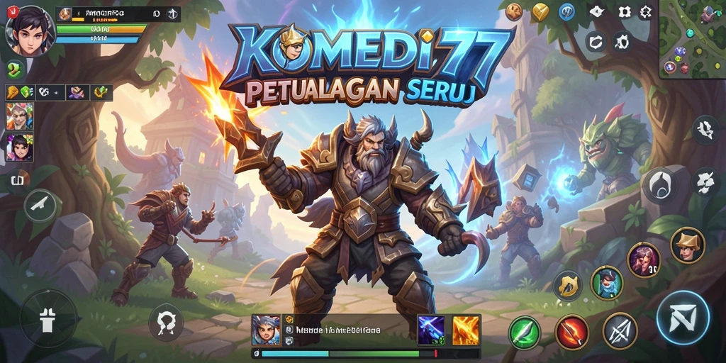 Tampilan gameplay MMORPG yang seru dan mendebarkan dari KOMEDI77.