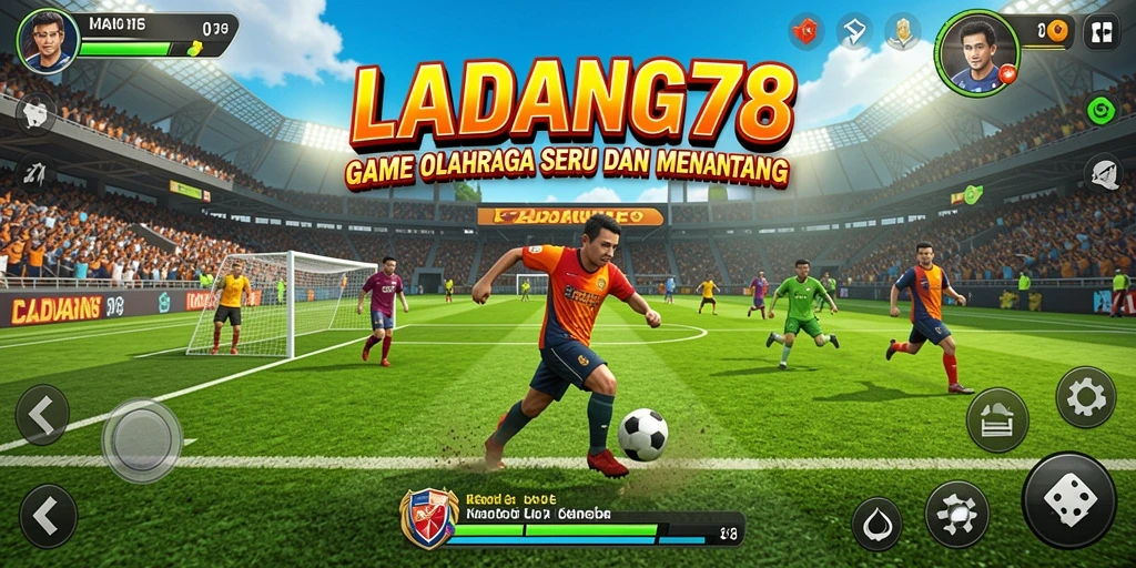 Tampilan utama gameplay fantastis dalam LADANG78.