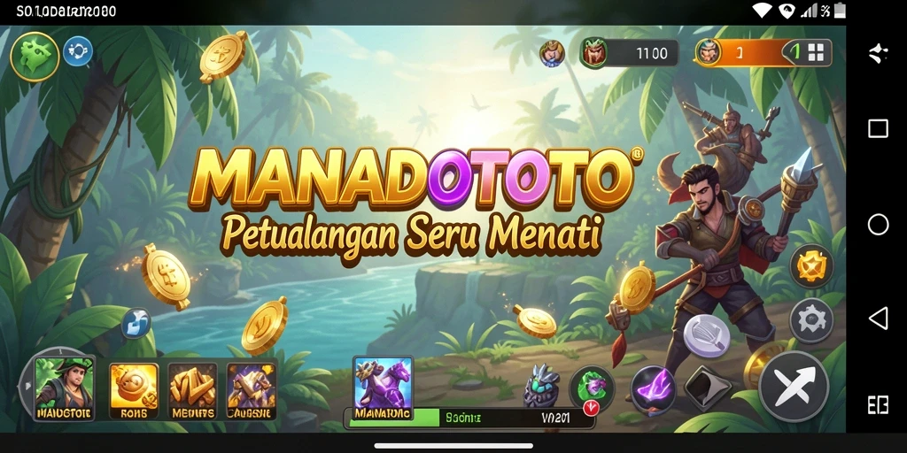 Tampilan gameplay seru dan mendebarkan dari MANADOTOTO.