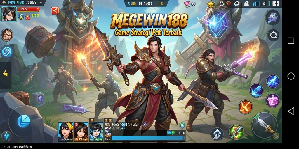 Tangkapan layar menunjukkan aksi seru dalam permainan MEGEWIN188.