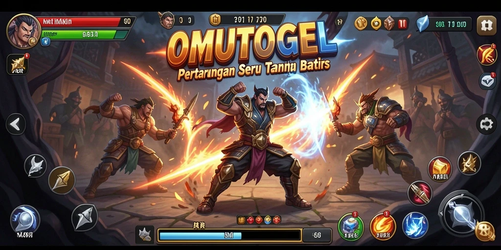 Tampilan menarik dari pertarungan intens dalam OMUTOGEL.