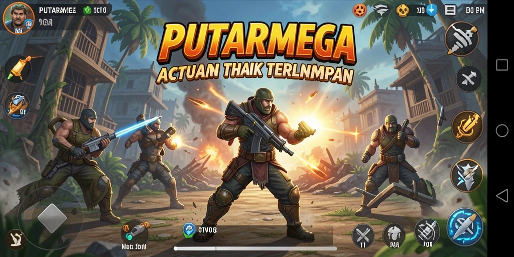 Tampilan menarik dari gameplay PUTARMEGA dengan aksi yang intens.