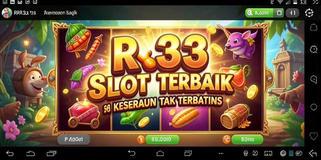 Screenshot utama dari permainan Slot RR33 yang menunjukkan gameplay yang menarik.