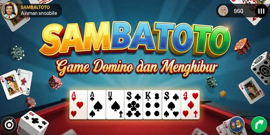 Tampilan gameplay seru dalam SAMBALTOTO menunjukkan pemain menikmati Domino.