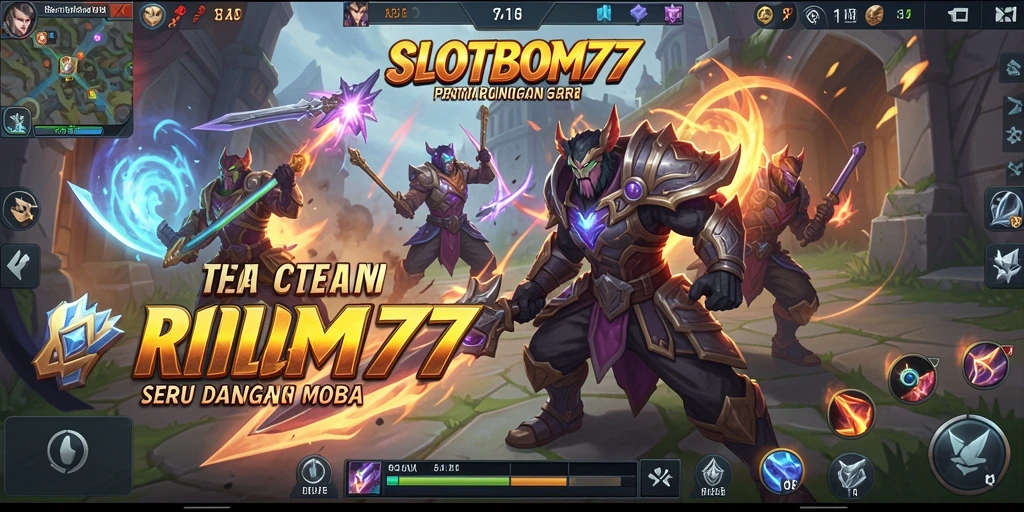Tampilan gameplay khas <strong>SLOTBOM77</strong> yang seru dan kompetitif.