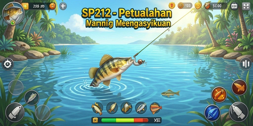 Tangkapan ikan yang mengesankan dalam gameplay SP212.