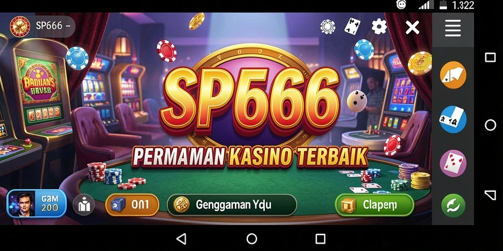 Tampilan permainan Kasino yang mengasyikkan dan interaktif di SP666.