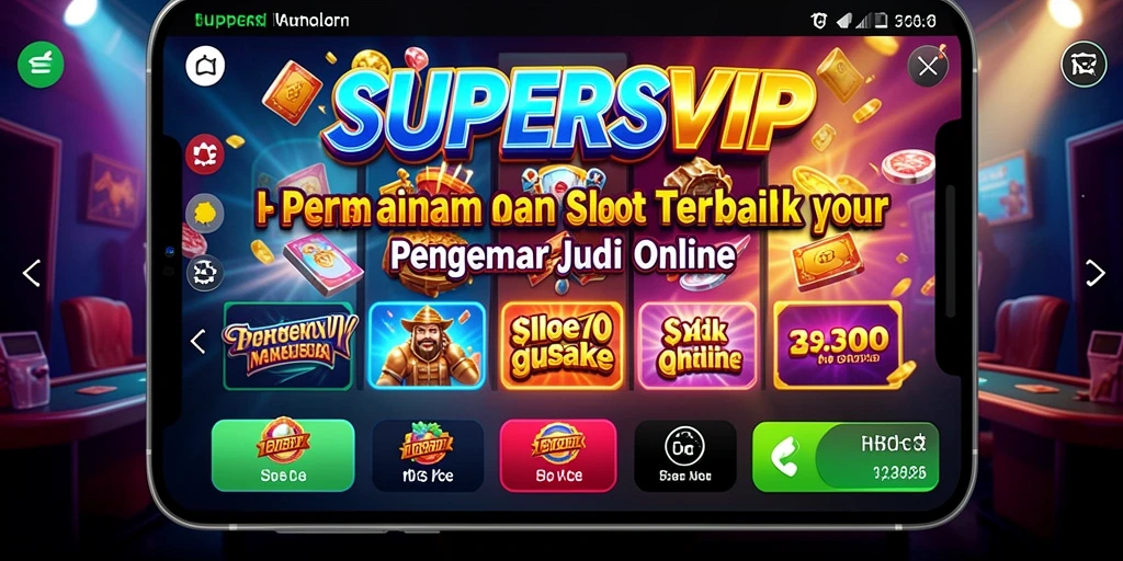 Tampilan menarik dari gameplay Slot di SUPERSVIP.