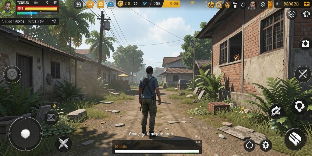 Tampilan gameplay TGER123 yang menawan dengan elemen simulasi kehidupan.
