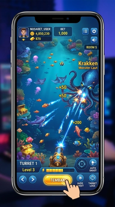 Screenshot aplikasi Nusabet saat mendownload aplikasi.